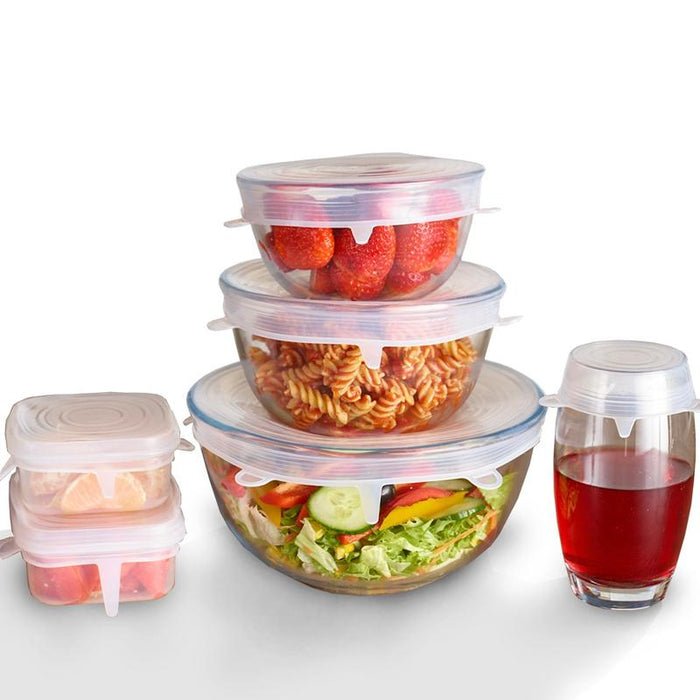 ECOVER™ - REUSABLE STRETCH & SEAL SILICONE LIDS (6 PCS./SET)