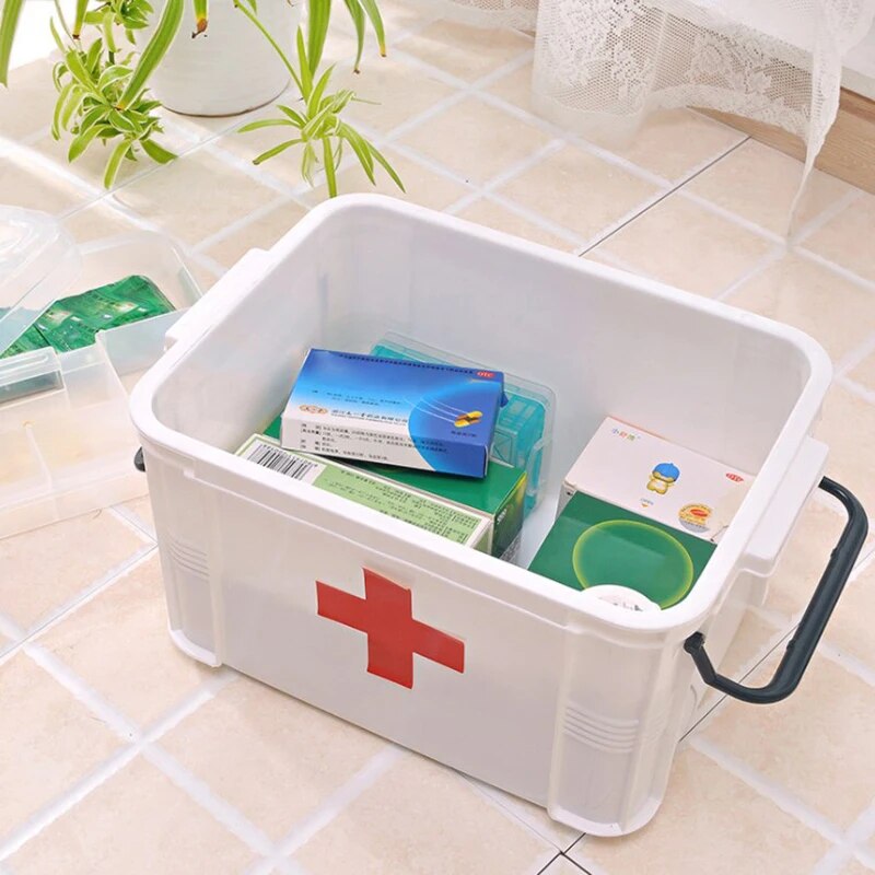 Multi-Layer Medicine Storage Organizer First Aid Box