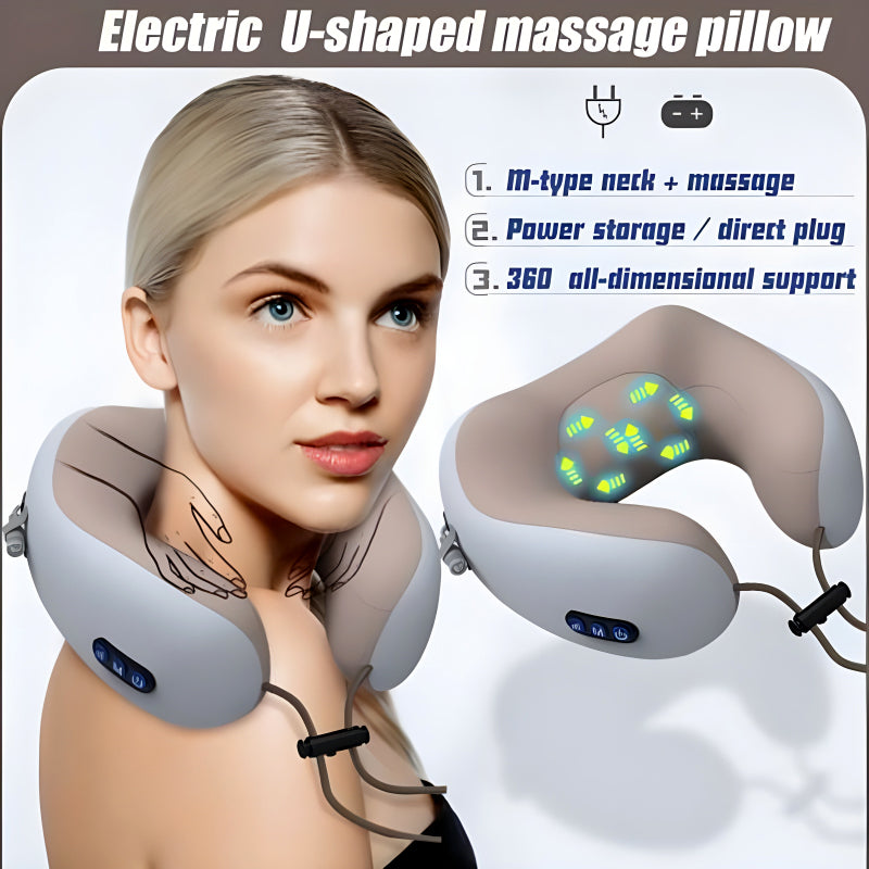 Electric U-Shaped Massage Pillow